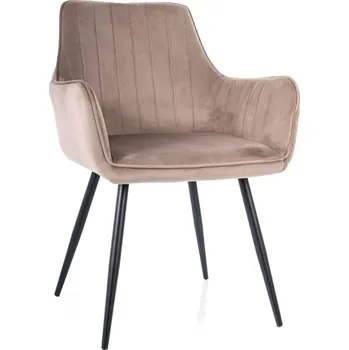 Jídelní židle Signal Jídelní židle APPLE VELVET | béžová