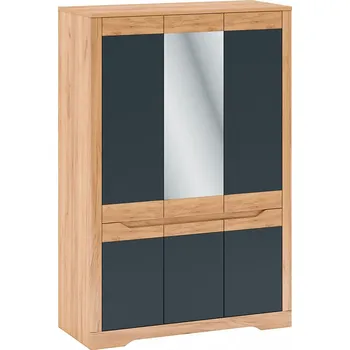 Šatní skříň Šatní skříň FIDEL F dub craft zlatý/grafit šedá