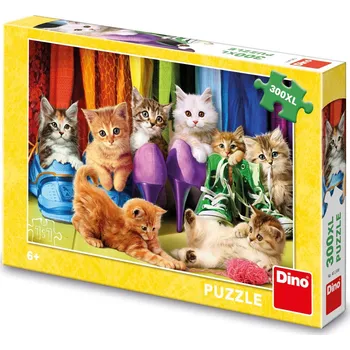 Puzzle Dino Puzzle Barevná koťátka 300 xl dílků