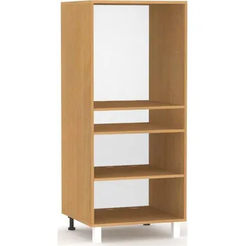 Šatní skříň Vysoká skříň REA ALFA KSO-60-130 pro vestavnou troubu, BUK