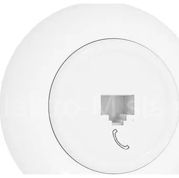 Elektrická zásuvka LF0003W telefoní zásásuvka bílá LOFT retro DPM plastová