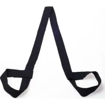 podložka na cvičení Popruhy na jógu: cestovní, protiskluzové, fitness - Černá