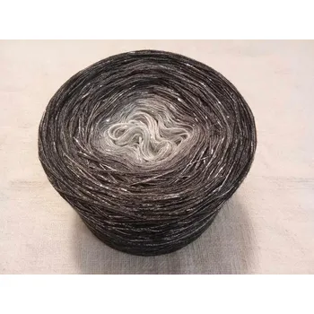 Příze Noční hvězda 3-nitka 1000m s lurexem (Duhové klubko s lurexem Noční hvězda)