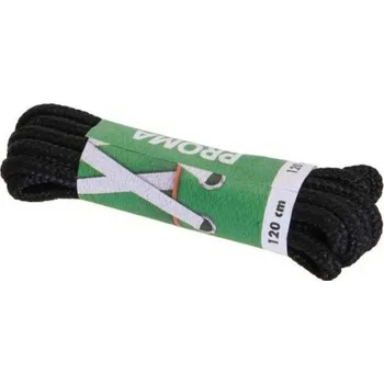 Tkaničky do bot Tkaničky PROMA ŠNĚROVADLA SPORT KULATÁ 120 CM 120 Černá