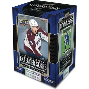 Sběratelská karetní hra 2023-24 Upper Deck Extended Series Hockey Blaster Box