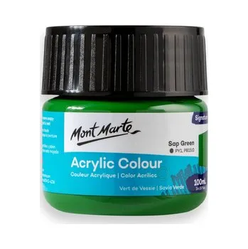 Vodová barva Mont Marte akrylová barva,100ml, trávově zelená (Sap Green)