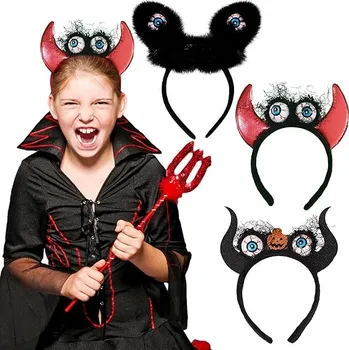 Karnevalový doplněk Halloweenská čelenka 3 ks