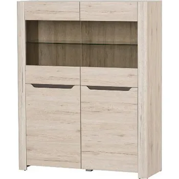 Knihovna Vitrína DESJO 03, dub Sanremo