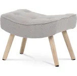 Autronic Podnožka, potah šedá látka, nohy masiv kaučukovník AK-309P GREY2