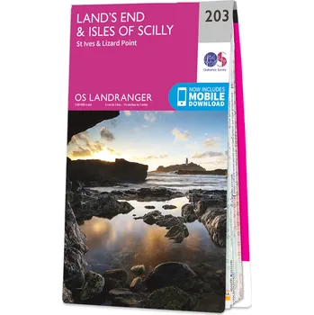 Ordnance Survay vydavatelství mapa Land's End Isles of Scilly 1:50 t.