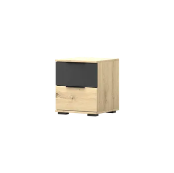 Noční stolek IDZ Noční stolek WERONA 22, 40 cm Dub Artisan/Černá