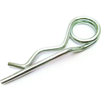 Tesařské kování Závlačka dvojitá 5,0 mm Povrchová úprava: Zinek, Materiál: Ocel