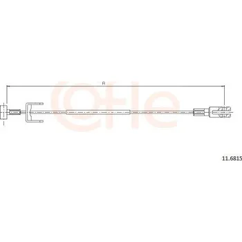 Autodíl Lanovod parkovací brzdy COFLE 11.6816