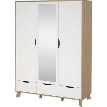 Šatní skříň Falco Šatní skříň Iker 709 jackson hickory/bílá