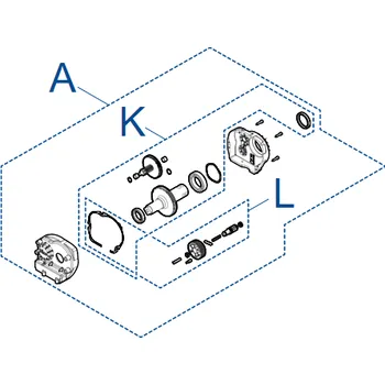 Pohon brány SPAMG248A00 - převodovka