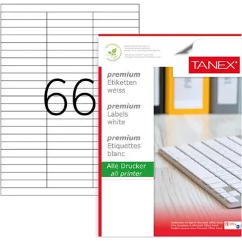 Samolepící etiketa Samolepící etikety A4 70 x 12 66ks na archu