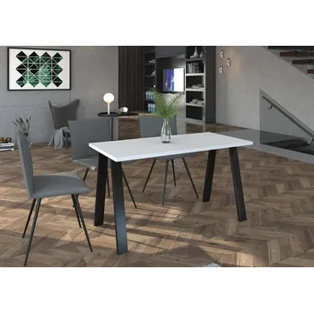 Jídelní stůl Falco Jídelní stůl Kobalt 67x138 bílý/černý kov