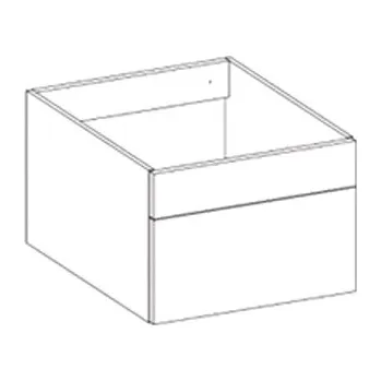 Koupelnový nábytek Závěsná koupelnová skříňka PORTO pod umyvadlo, bílá lesk