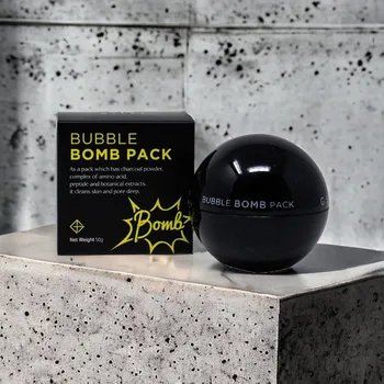 Pleťová maska GSLEY - Bubble Bomb Pack - Hluboce čisticí bublinková maska - 50 g
