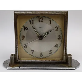 Hodiny Starožitní retro budík č.14. Sklápěcí (Starožitný cestovní budík)