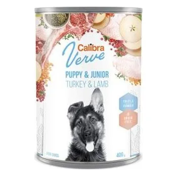 Krmivo pro psa Calibra Dog Verve konz.GF Junior Turkey&Lamb 400g