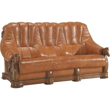 Pohovka Rozkládací trojmístná pohovka OTAKAR látka Barva: moření wenge, Potah: berlin new 11