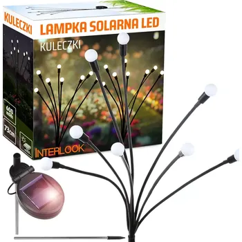Dekorativní svítidlo Interlook FLD-01-W | Solární zahradní lampa LED koule | 73 cm, 600 mAh