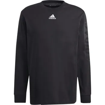 Pánské tričko adidas BRAND LOVE LONG SLEEVE TEE M Černá, Bílá