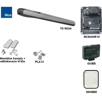 Pohon brány Sada pohonu NICE Toona 5024I pro jednokřídlou bránu do 5 m/600 kg