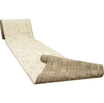 Koberec Balta Běhoun sisalový oboustranný Brussels 205467/10210 Moderní Coffee krémový Šíře: 100 cm