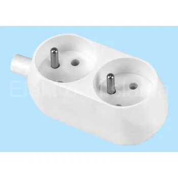 Elektrická zásuvka dvojzásuvka GN-270 bílá