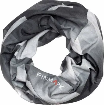 Šátek Multifunkční šátek Finmark FS-225 OS Šedá, Tmavě šedá