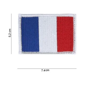 Nášivka Nášivka textilní 101 Inc vlajka Francie Velcro - barevná