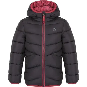 Dívčí bunda Dívčí bunda LOAP INLAS 122/128 Tmavě šedá, Růžová