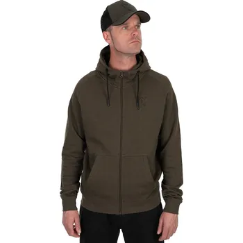Rybářské oblečení Fox International Fox Mikina Collection Lightweight Hoodie Green Black Velikost: L