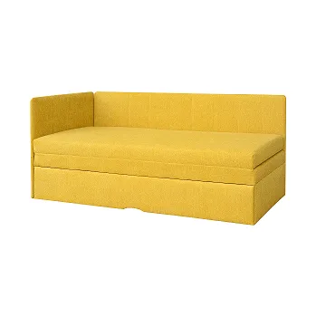 Pohovka PALMARA - UNI- pohovka rozkládací, látka HOŘČICOVÁ SS11 (Alanis-Primavera=1 balík) kolekce "FN" (K250-Z)