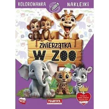 První čtění Zwierzątka w zoo z naklejkami - Salamon Katarzyna