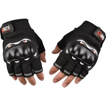 Pracovní rukavice Prodyšné ochranné rukavice pro cyklistiku a motocykly - Půl prstu