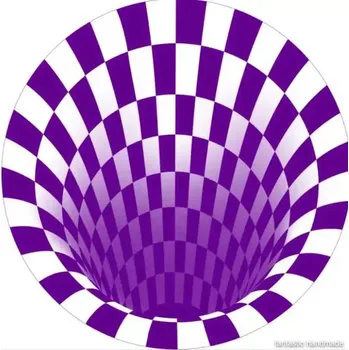 Koberec Kulatý protiskluzový černobílý koberec - 15,160 cm x 160 cm