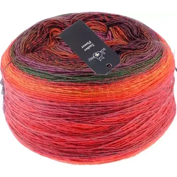 Příze Schoppel wolle Zauber Flower Pro 2479 Belladonna (Příze Zauber Flower Pro 2479 Belladonna)
