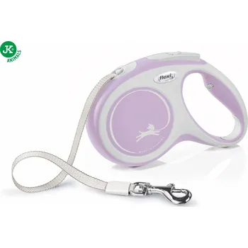 Vodítko pro psa flexi New Comfort Tape (pásek), velikost M, fialové