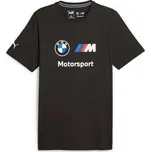 Pánské triko Puma BMW MOTORSPORT ESSENTIALS TEE S Černá, Mix