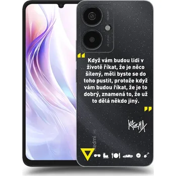 Pouzdro na mobilní telefon Picasee silikonový průhledný obal pro Xiaomi Redmi 13C 5G - Kazma - MĚLI BYSTE SE DO TOHO PUSTIT