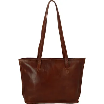 Kabelka Stylová a praktická dámská kožená taška Josette, hnědá