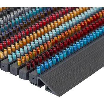 Rohožka Různobarevná venkovní čistící kartáčová vstupní rohož FLOMA Outline - 50 x 80 x 2,2 cm