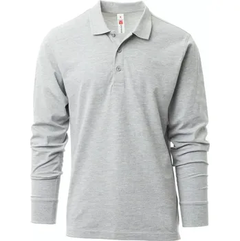 Pánská móda PAYPER VERONA POLO triko Piké dlouhý rukáv MELANGE - v. 4XL