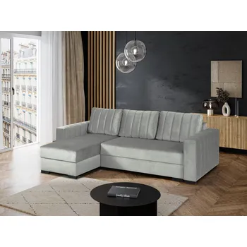 Sedací souprava Falco Rohová sedací souprava VERČA UNI rozkládací s úložným prostorem, světle šedá Paros 5