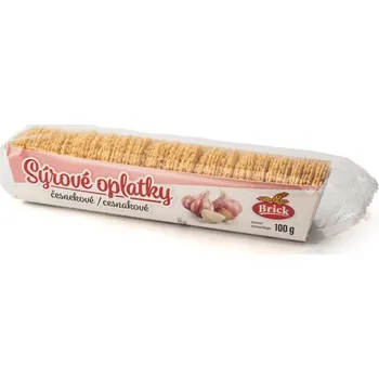 Cukrovinka Brick sýrové oplatky česnekové