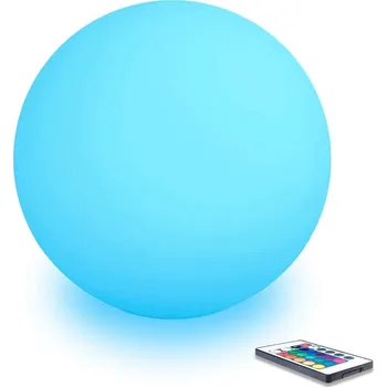 Dekorativní svítidlo Vipelectro ZAHRADNÍ SOLÁRNÍ RGB MULTICOLOR LED SVÍTIDLO KOULE 30cm 1W