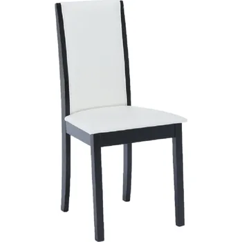 Jídelní židle Dřevěná jídelní židle VENIS NEW, bílá ekokůže/wenge